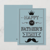 Der glückliche Erste Vatertag Feiertagskarte (Vorne/Hinten)