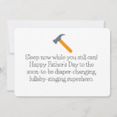 Der glückliche Erste Vatertag Karte (Rückseite)