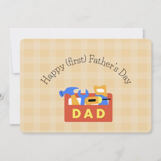 Der glückliche Erste Vatertag Karte (Vorderseite)