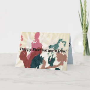 Der glückliche erste Vatertag! Karte