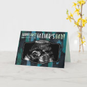 Der glückliche erste Vatertag - kundenspezifisches Karte (Gelbe Blume)