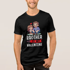 Der glückliche Familienbruder ist mein Valentin Tri-Blend Shirt