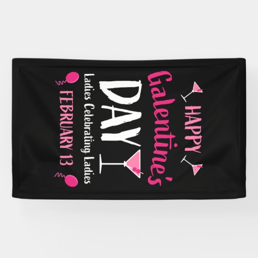 Der glückliche Galentinstag, 13. Februar Banner (Horizontal)