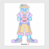 Der glückliche Hund Aufkleber (Blatt)