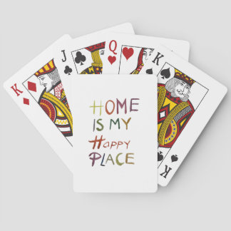Der glückliche Introvertierte „Zu Hause ist mein g Spielkarten