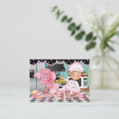 Der glückliche Koch / Caterer / Bäckerei - SRF Visitenkarte (Stehend Vorderseite)