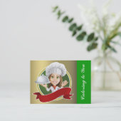 Der glückliche Koch / Caterer / Bäckerei - SRF Visitenkarte (Stehend Vorderseite)