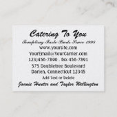 Der glückliche Koch / Caterer / Bäckerei - SRF Visitenkarte (Rückseite)