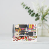 Der glückliche Koch / Caterer - SRF Visitenkarte (Stehend Vorderseite)