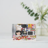 Der glückliche Koch / Caterer - SRF Visitenkarte (Stehend Vorderseite)