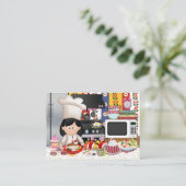 Der glückliche Koch / Caterer - SRF Visitenkarte (Stehend Vorderseite)