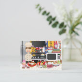 Der glückliche Koch / Caterer - SRF Visitenkarte (Stehend Vorderseite)