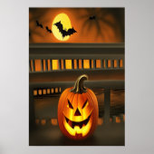 Der glückliche Kürbis | AI Art Poster (Vorne)