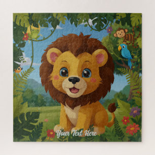 Der glückliche Löwe und seine Dschungelfreunde Puzzle