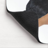 Der glückliche menschliche Fuß des Kaninchens Mousepad (Ecke)