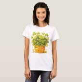 Der glückliche Pot der Klee T-Shirt (Vorne ganz)