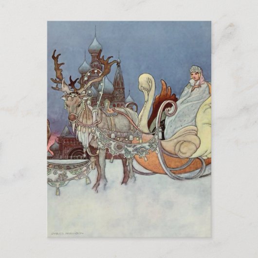 "Der glückliche Prinz von Charles Robinson aus Rus Postkarte (Vorderseite)