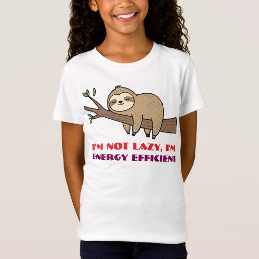Der glückliche Sloth-T - Shirt (Vorderseite)