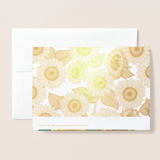 Der glückliche Sonnenschein der Natur Folienkarte (Rückseite mit Umschlag)