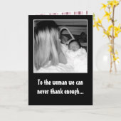 Der glückliche Tag der biologischen Mutter! Karte (Gelbe Blume)