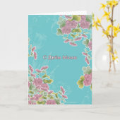 Der glückliche Tag der Mutter auf russisch, Karte (Gelbe Blume)