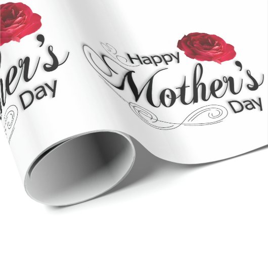 Der glückliche Tag der Mutter Geschenkpapier (Rolleneckpunkt)