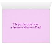 "Der glückliche Tag der Mutter" + Gitter der (Innenansicht Horizontal (Unten))