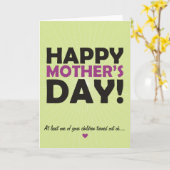 Der glückliche Tag der Mutter Karte (Gelbe Blume)