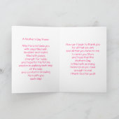 Der glückliche Tag der Mutter Karte (Innenseite)