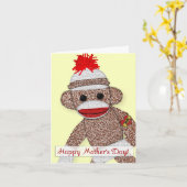 "Der glückliche Tag der Mutter!" Karte (Gelbe Blume)