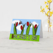 Der glückliche Tag der Mutter Karte (Gelbe Blume)