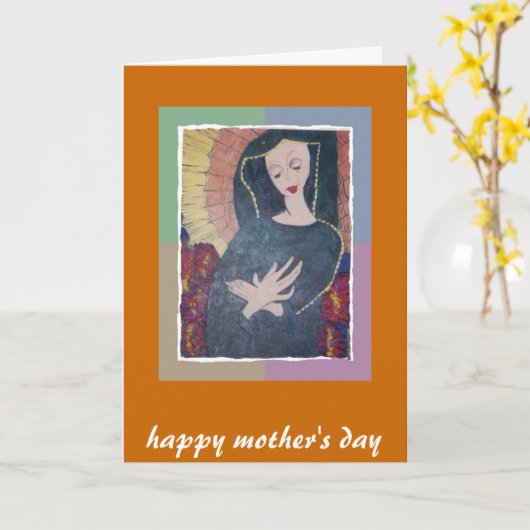 der glückliche Tag der Mutter Karte (Gelbe Blume)