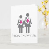 Der glückliche Tag der Mütter! Karte (Gelbe Blume)