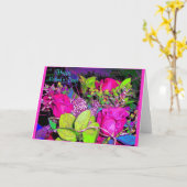 Der glückliche Tag der Mutter! Karte (Gelbe Blume)