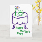 Der glückliche Tag der Mutter! Karte (Gelbe Blume)