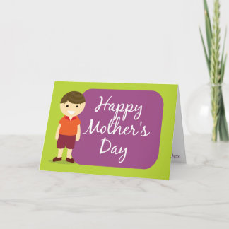 Der glückliche Tag der Mutter von Ihrem Sohn Karte