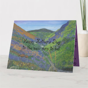 Der glückliche Tag der Mutter zur neuen Mutter zum Karte