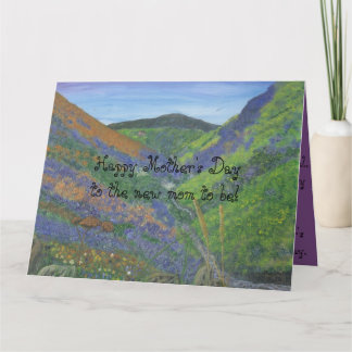 Der glückliche Tag der Mutter zur neuen Mutter zum Karte