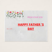 Der glückliche Tag des Vaters (Rückseite)