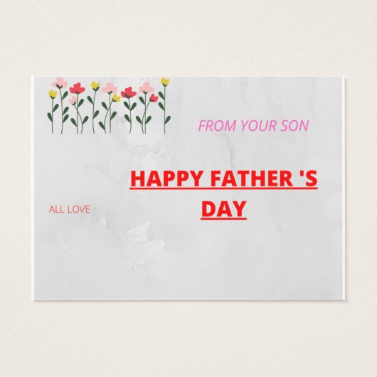 Der glückliche Tag des Vaters (Rückseite)