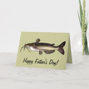 Der glückliche Tag des Vaters: Fisch Karte