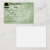 Der glückliche Tag des Vaters Mitteilungskarte (Vorne/Hinten)