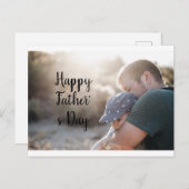 Der glückliche Tag des Vaters Postkarte (Vorne/Hinten)