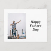 Der glückliche Tag des Vaters Postkarte (Vorderseite)
