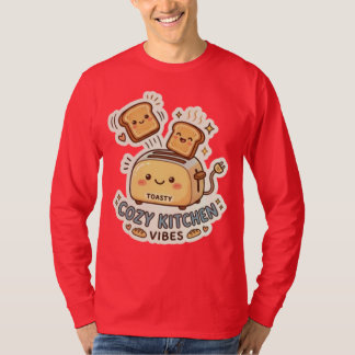 Der glückliche Toaster | Schrulliger Frühstück-Sti T-Shirt