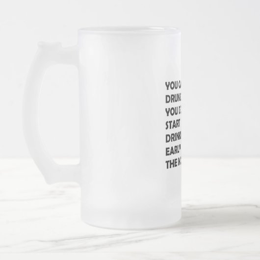 Der glückliche Trinker Mattglas Bierglas (Links)