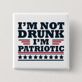 Der glückliche Unabhängigkeitstag am 4. Juli Button (Vorderseite)