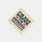 Der glückliche Unabhängigkeitstag am 4. Juli Serviette (Ecke)