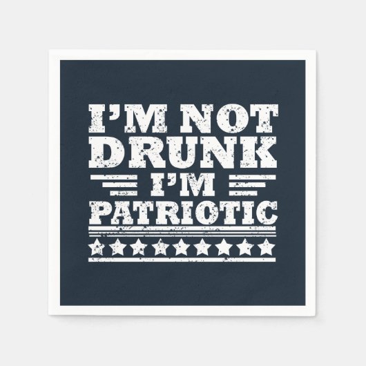 Der glückliche Unabhängigkeitstag am 4. Juli Serviette (Vorderseite)