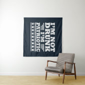 Der glückliche Unabhängigkeitstag am 4. Juli Wandteppich (Beispiel (Horizontal))